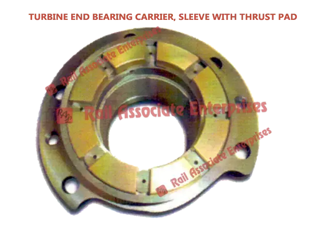 TURBINE END BEARING CARRIER, SLEEVE WITH THRUST PAD